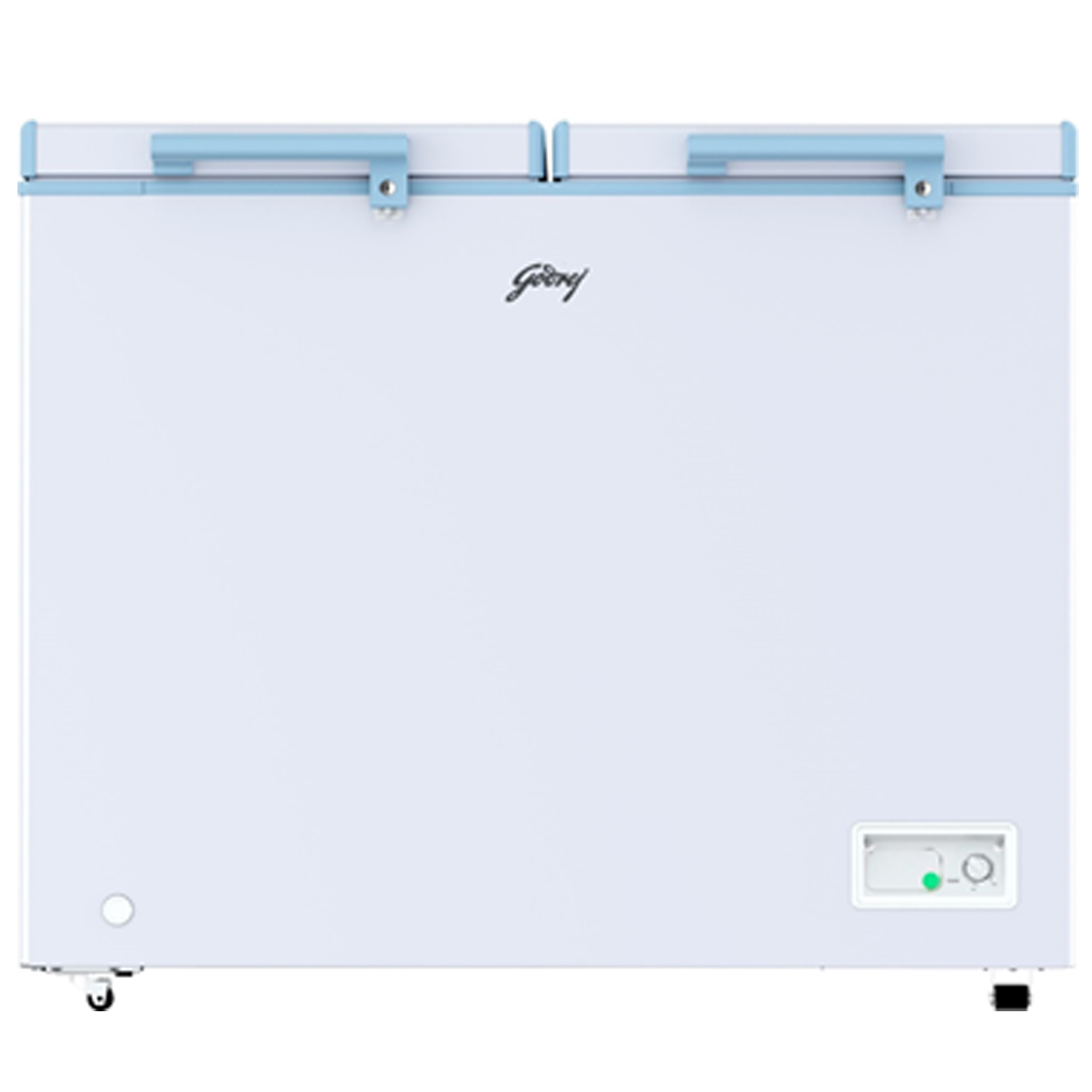 Godrej 302 Liter Hard Top Double Door Chest Freezer (DHESNCH 330C 2HCLP RW) model DHESNCH 330C 2HCLP RW front view - GharOne Nepal